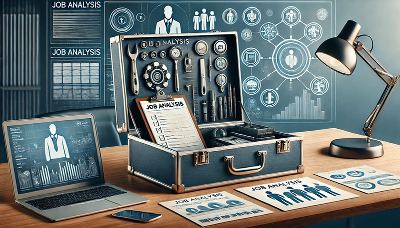 An illustration providing practical examples of job analysis in different roles.