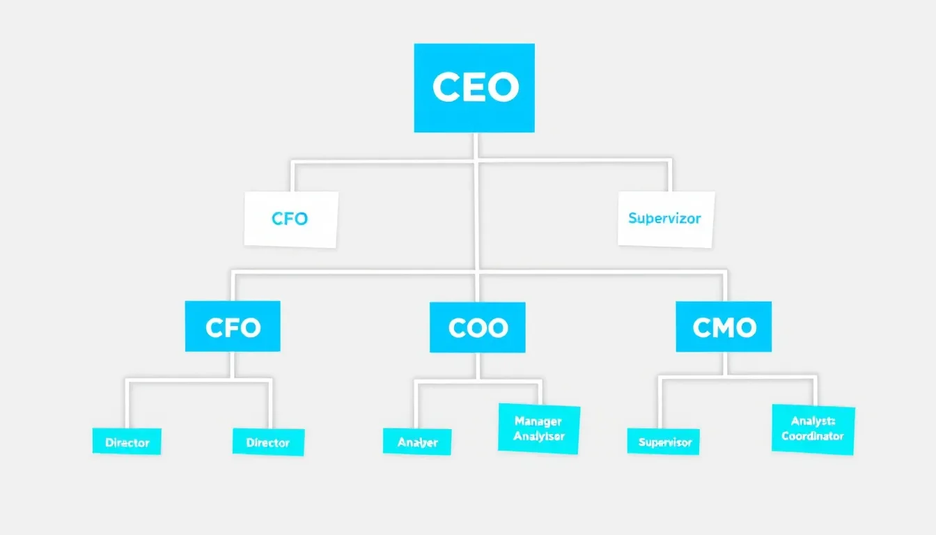 A visual overview of typical job levels and their criteria.