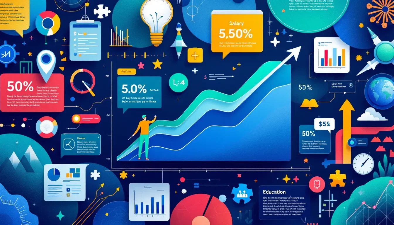 A collage of various industries that implement pay grades.