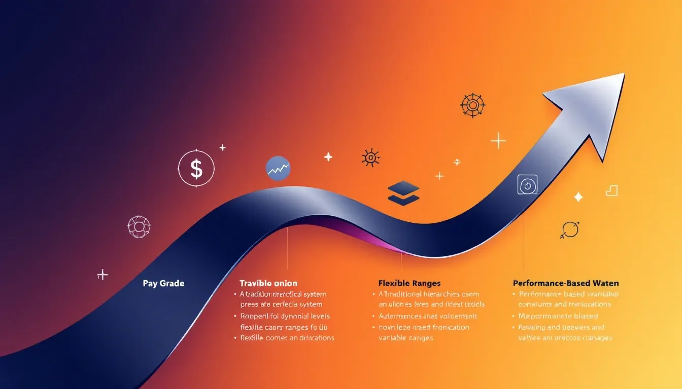 Examples of different pay grade systems in various organizations.