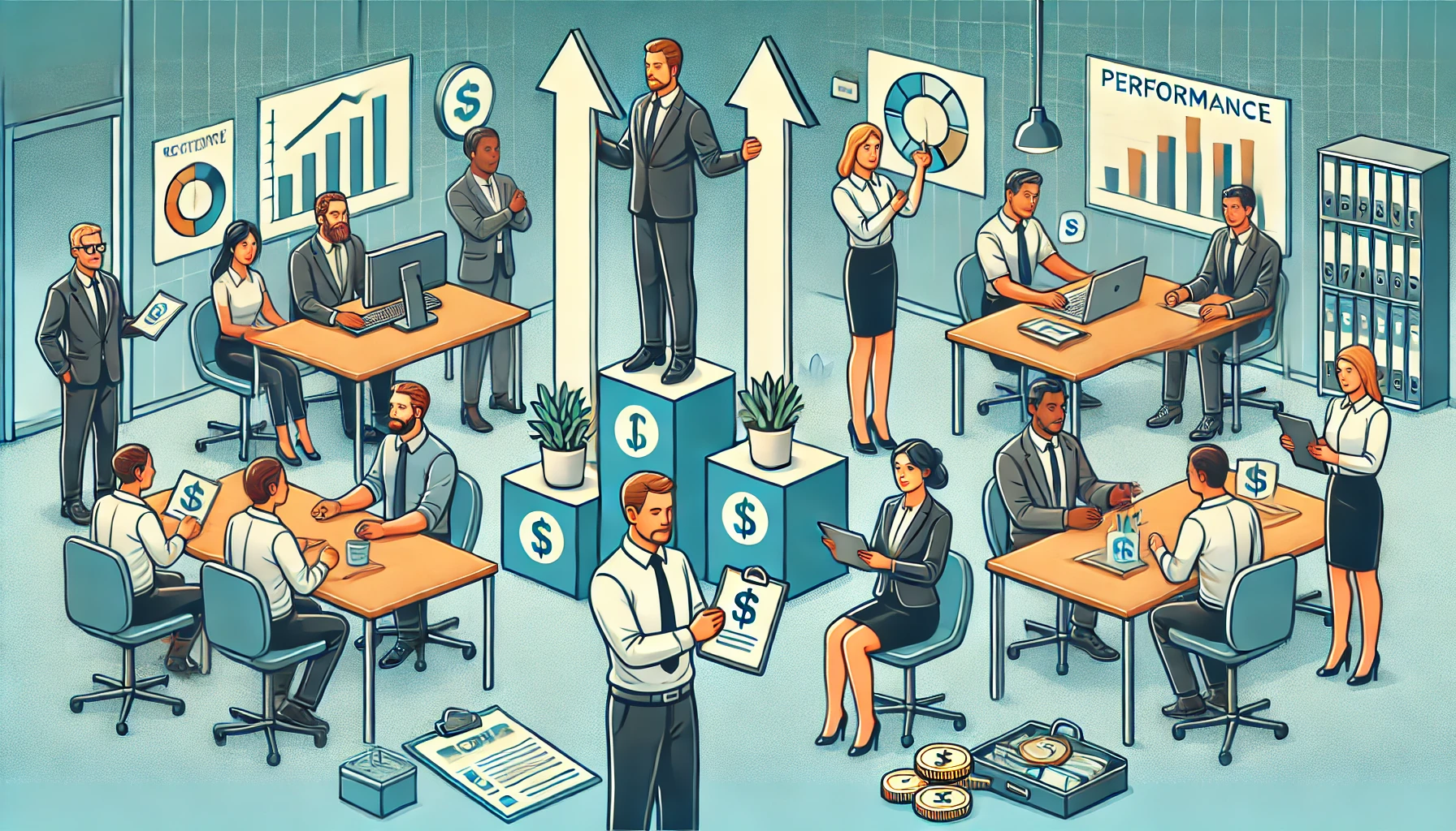 A visual guide to best practices in implementing performance based pay.