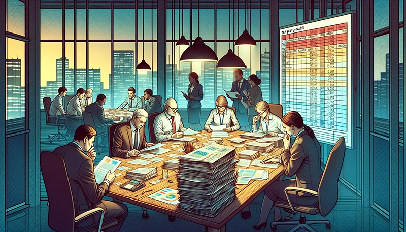 Illustration of conducting pay audits