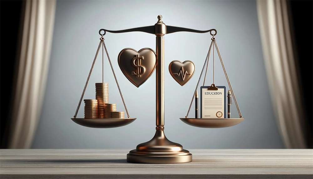 Employer salary, bonuses, and equity.