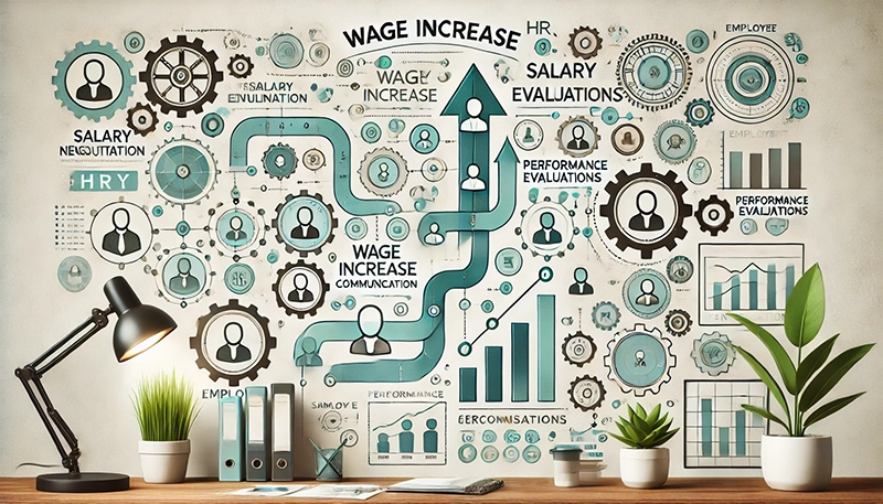 An illustration of effective wage increase letters examples.