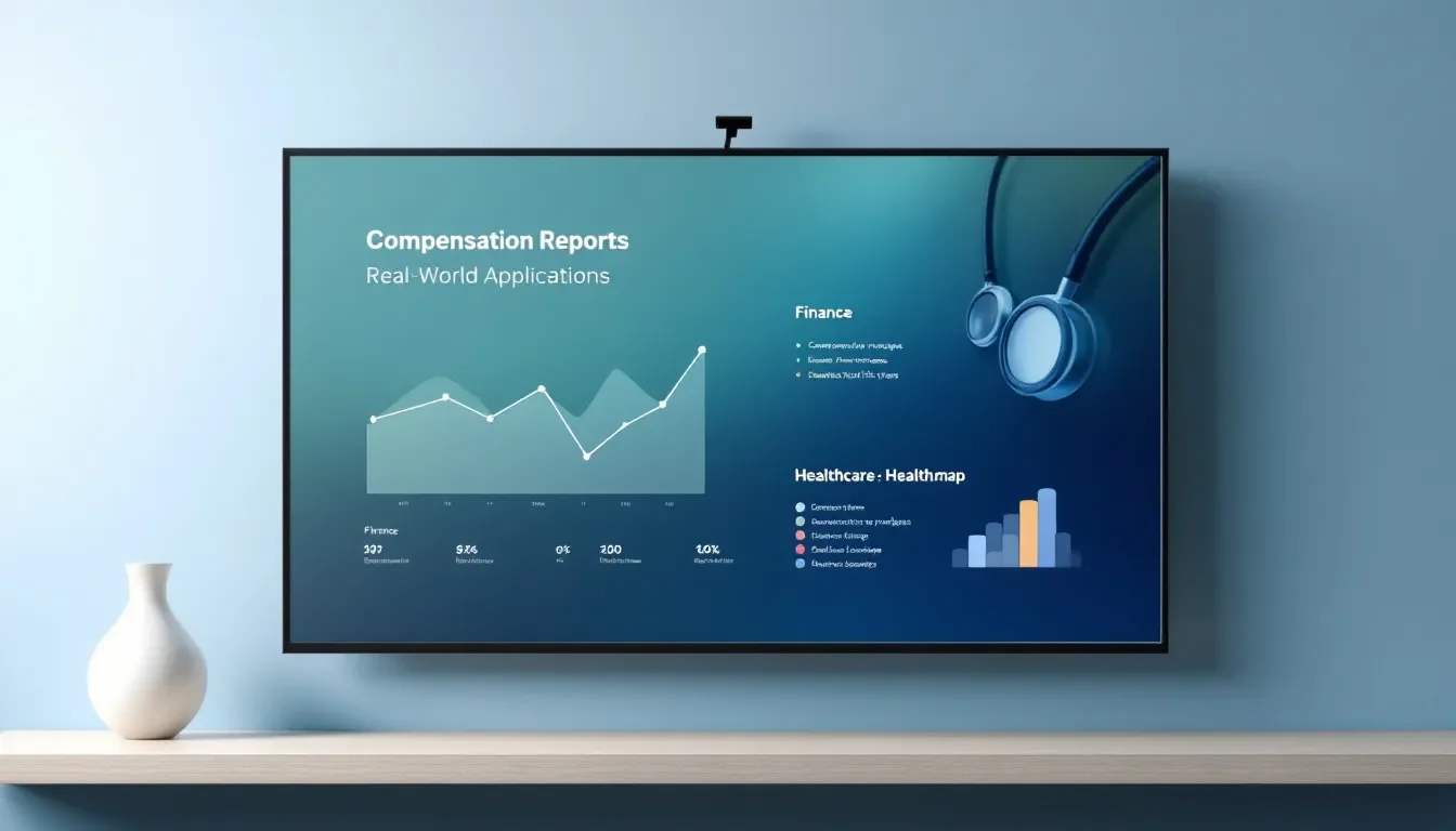 Real-world applications of compensation reports in various industries.