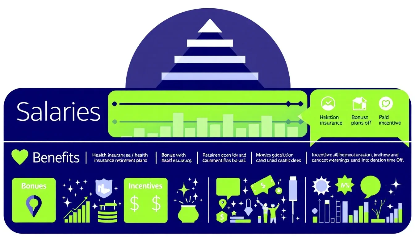 A chart illustrating different types of employee compensation.