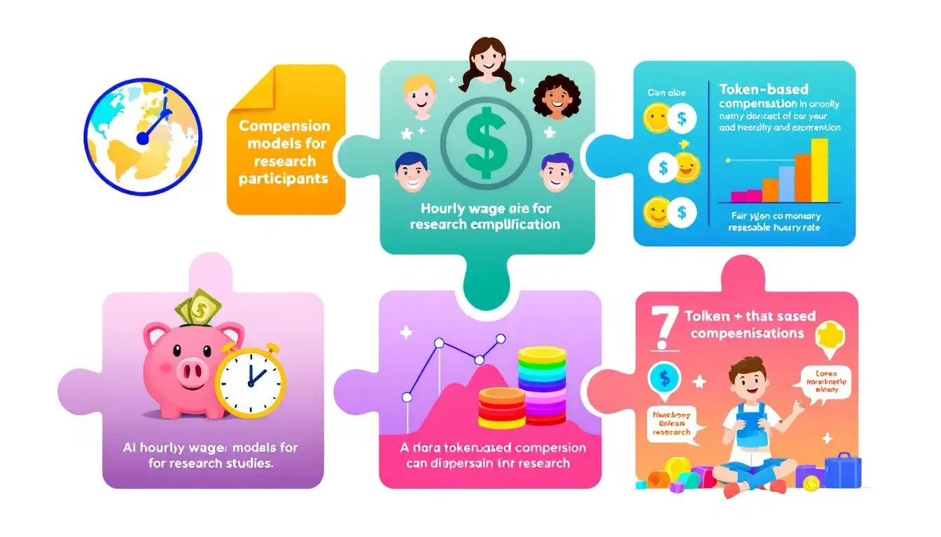 An illustration of different compensation models for research participants.