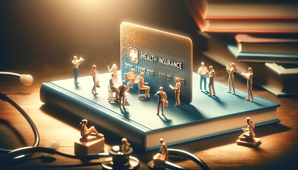 Illustration of health insurance card