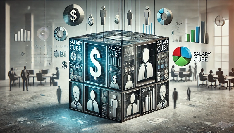 A visual representation of SalaryCube as a Pave compensation alternative.