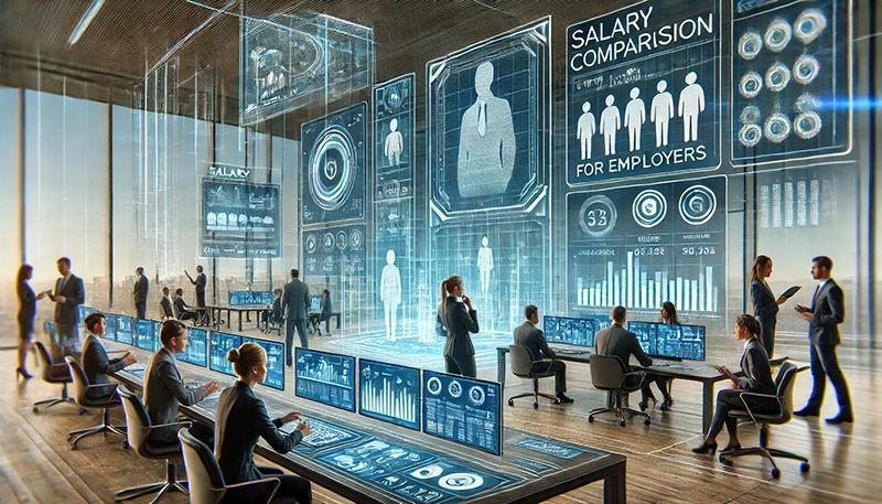 A visual representation of personalized salary reports.