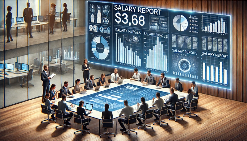 Illustration of cost of living calculators in action.