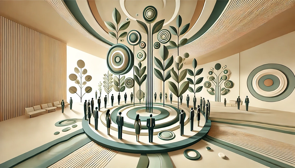 An illustration of managers playing a role in employee retention.