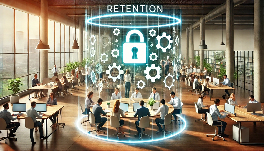 A graphic showing the importance of employee retention strategies.