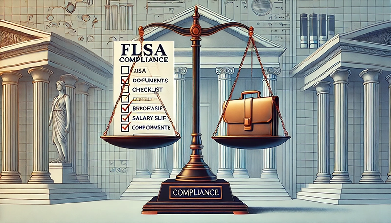 An illustration representing FLSA exempt employees.