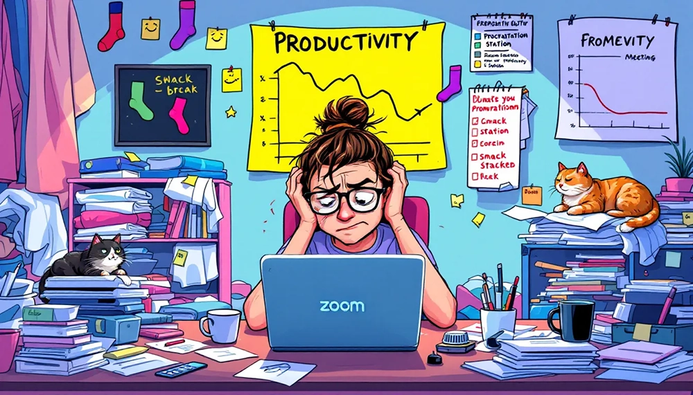 A graphic showing the impact of remote work on employee engagement.