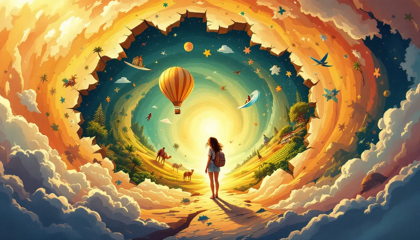 An illustration depicting the concept of sabbaticals.