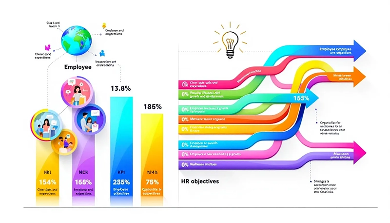 Examples of HR goals for 2025 focused on enhancing employee engagement.