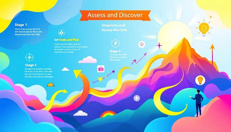 A flowchart demonstrating effective employee development strategies.