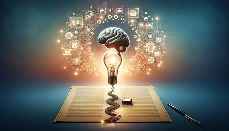 An illustration showing the process of writing an effective job description.