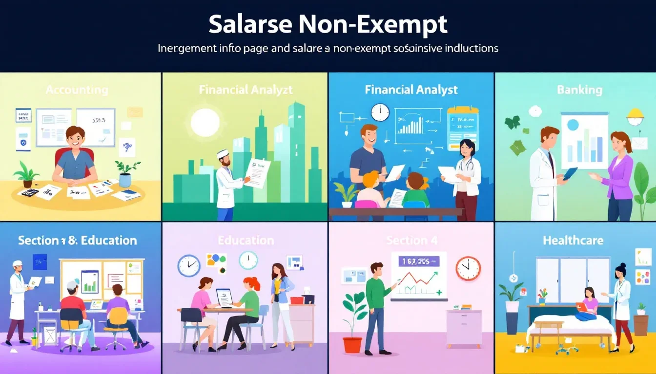 Examples of salaried non exempt positions in various industries.