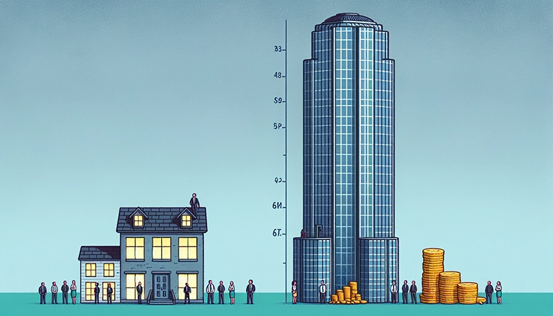 Comparison of company sizes