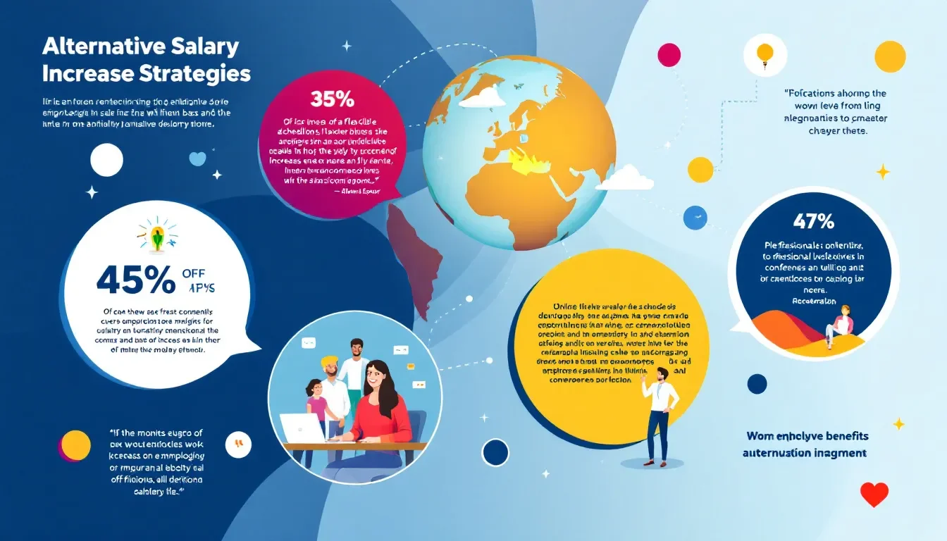 An illustration depicting alternatives to traditional salary increases.
